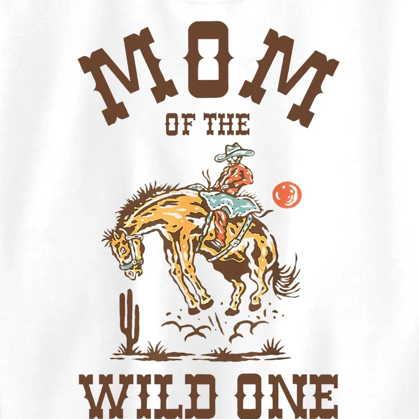 Mom Of The Wild One 1st Birthday Rodeo Western Cowboy Kids Sweatshirt