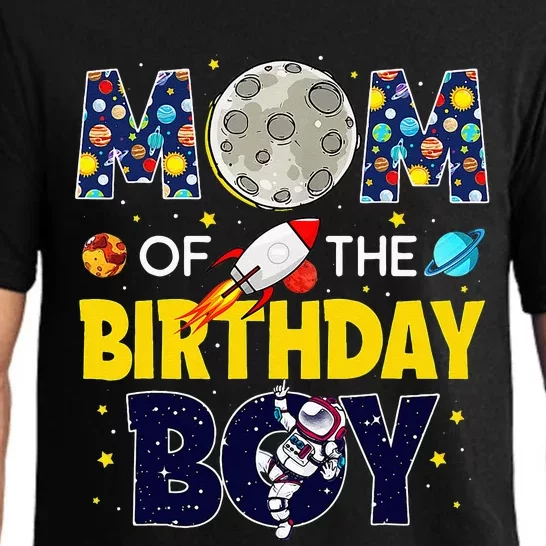 Mom Of The Birthday Boy 2nd Outer Space Outfit Pajama Set