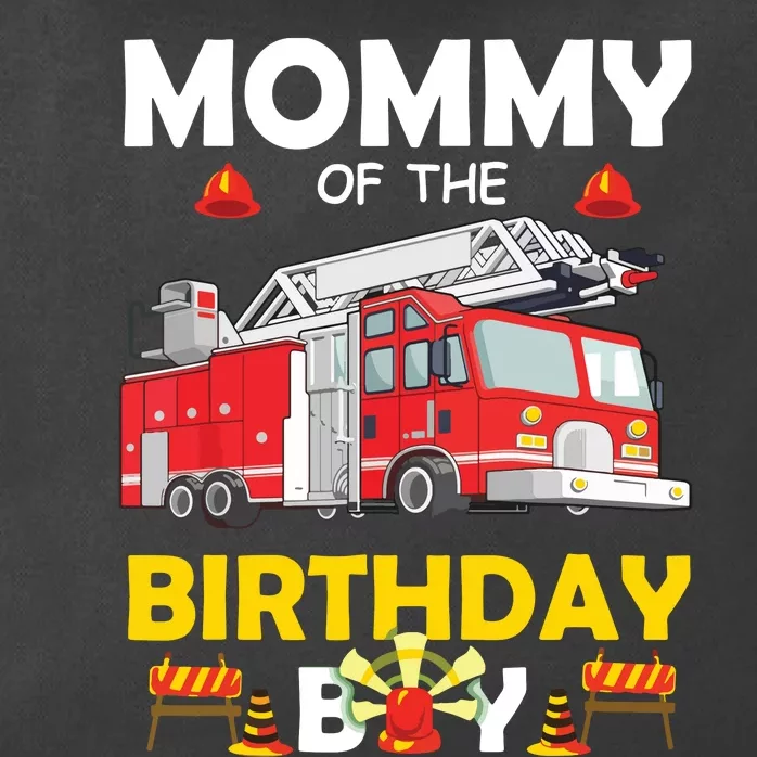 Mommy Of The Birthday Boy Fire Truck Firefighter Party Mom Zip Tote Bag