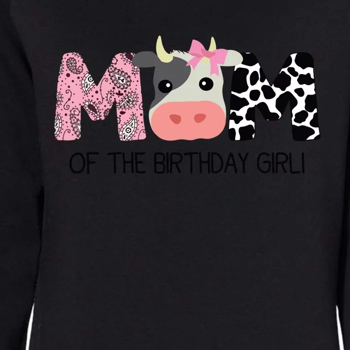 Mom Of The Birthday For Cow Farm Birthday Cow Mommy 1st Womens California Wash Sweatshirt