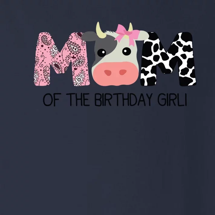 Mom Of The Birthday For Cow Farm Birthday Cow Mommy 1st Toddler Long Sleeve Shirt