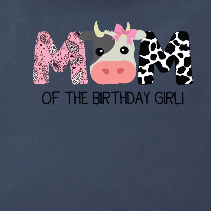 Mom Of The Birthday For Cow Farm Birthday Cow Mommy 1st Zip Tote Bag