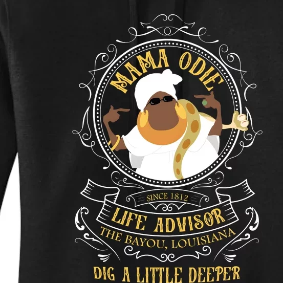 Mama Odie The Princess And The Frog Dig A Little Deeper Women's Pullover Hoodie