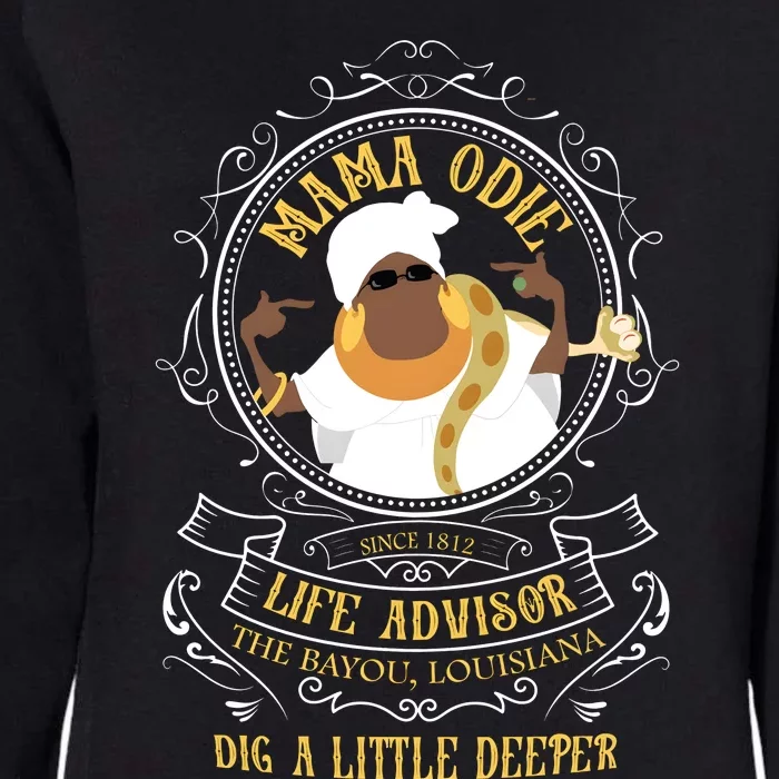 Mama Odie The Princess And The Frog Dig A Little Deeper Womens California Wash Sweatshirt