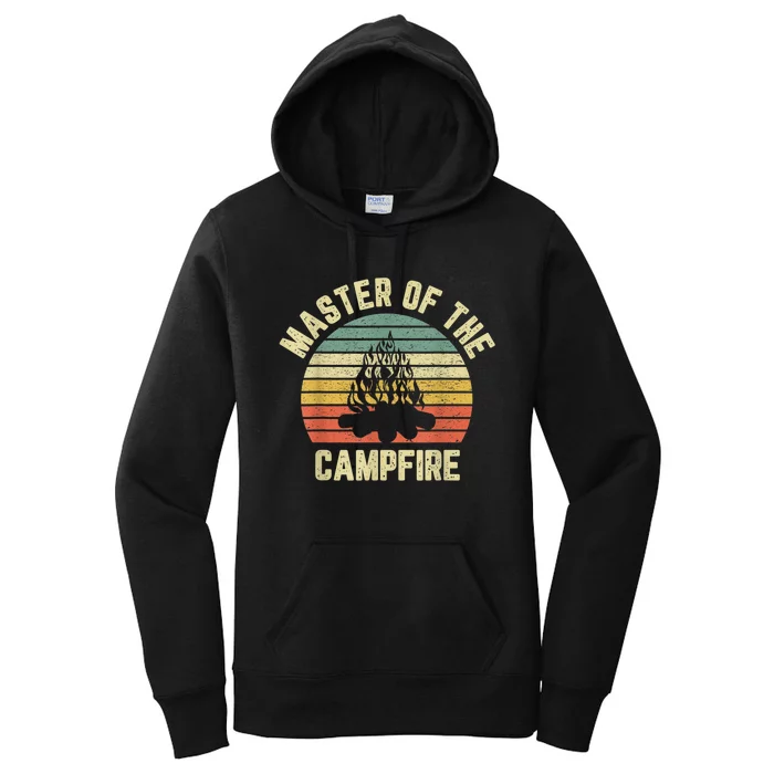 Master Of The Campfire Camping Vintage Camper Women's Pullover Hoodie