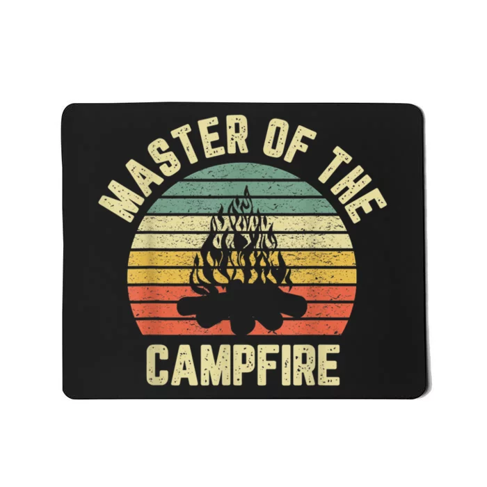 Master Of The Campfire Camping Vintage Camper Mousepad