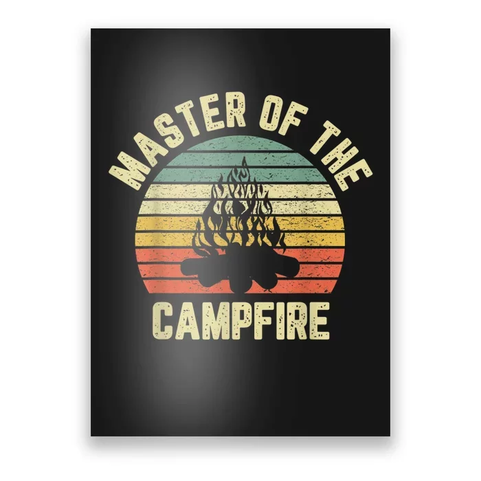 Master Of The Campfire Camping Vintage Camper Poster