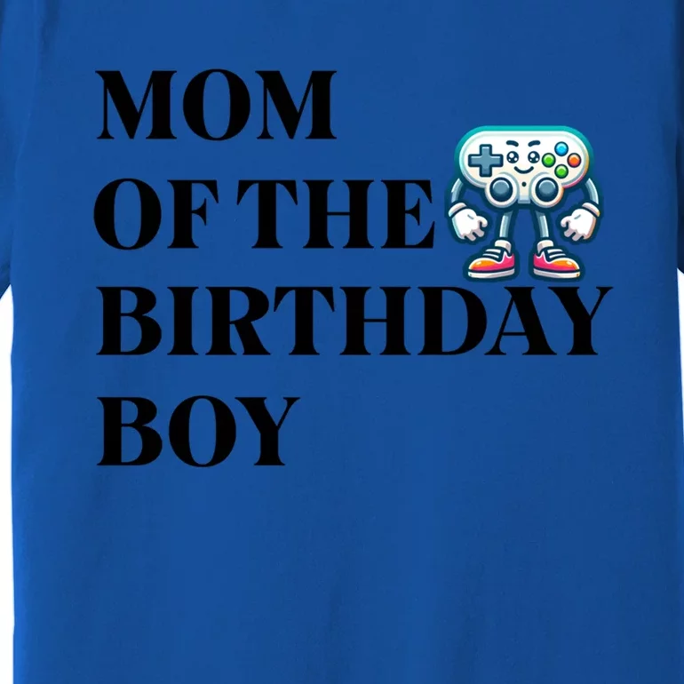 Mom Of The Birthday Matching Video Gamer Birthday Party Funny Gift Premium T-Shirt