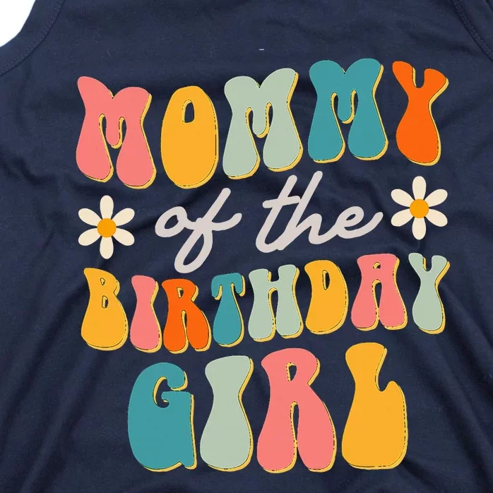 Mommy Of The Birthday Groovy Themed party Tank Top