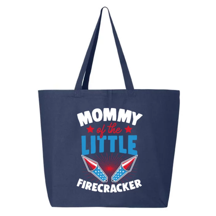 Mommy Of The Little Firecracker Matching Family 4th Of July Cool Gift 25L Jumbo Tote