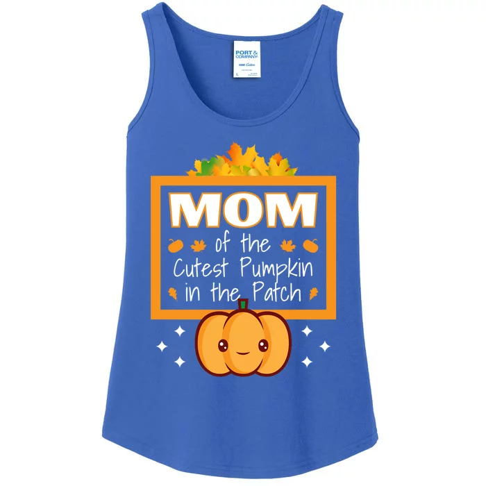 Mom Of The Cutest Pumpkin In The Patch Halloween Meaningful Gift Ladies Essential Tank