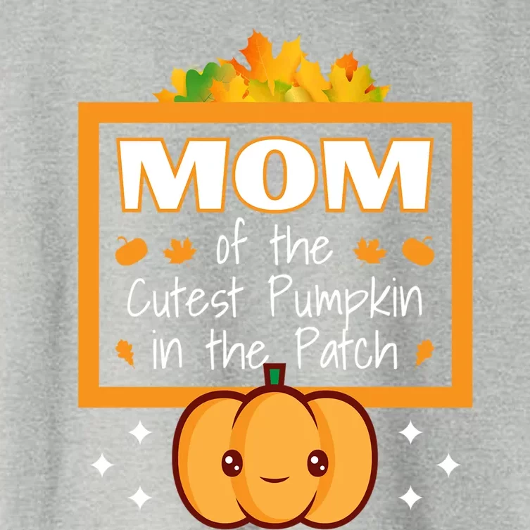 Mom Of The Cutest Pumpkin In The Patch Halloween Meaningful Gift Women's Crop Top Tee