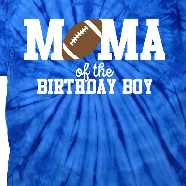 Mama Of The Birthday Football Lover First Birthday Party Cute Gift Tie-Dye T-Shirt