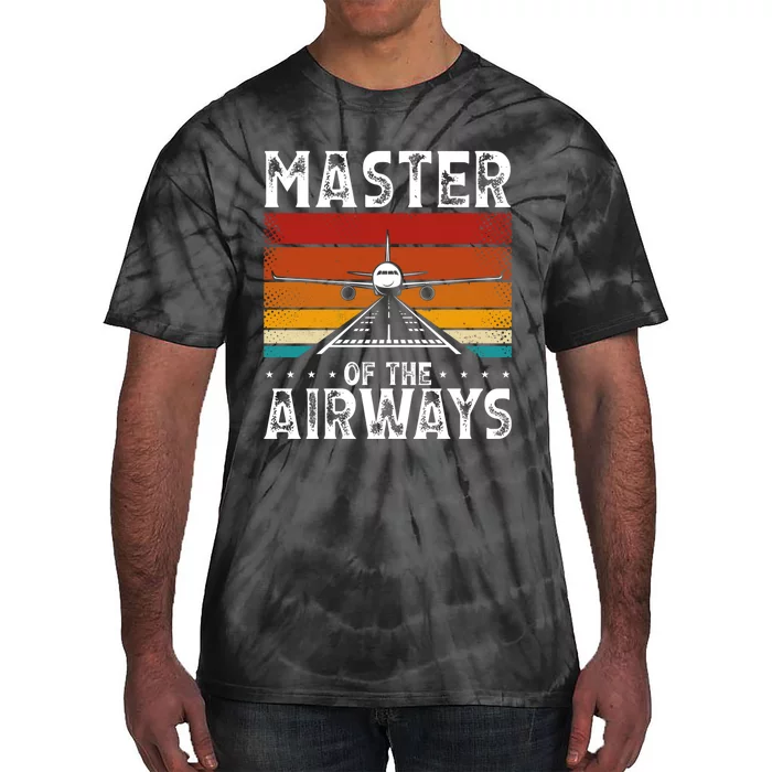 Masters Of The Airways Aviation Airline Pilot Tie-Dye T-Shirt