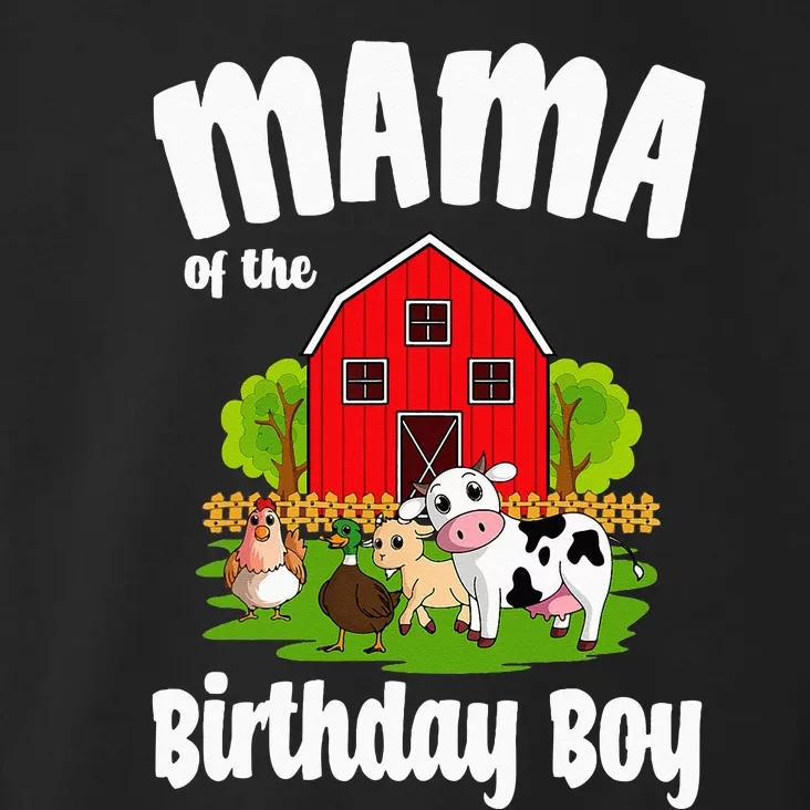 Mama Of The Birthday Boy Farm Animal Bday Party Celebration Toddler Hoodie