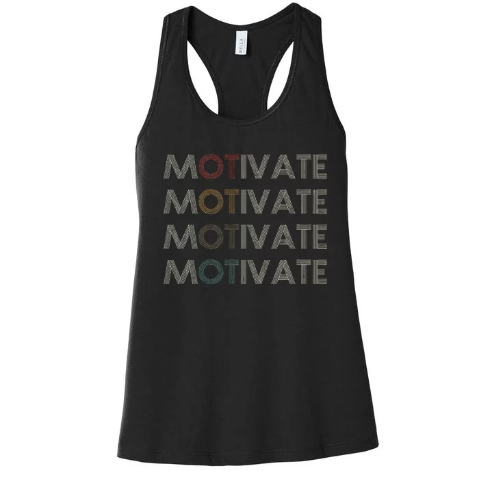 Motivate Occupational Therapy Ot Therapist Women's Racerback Tank