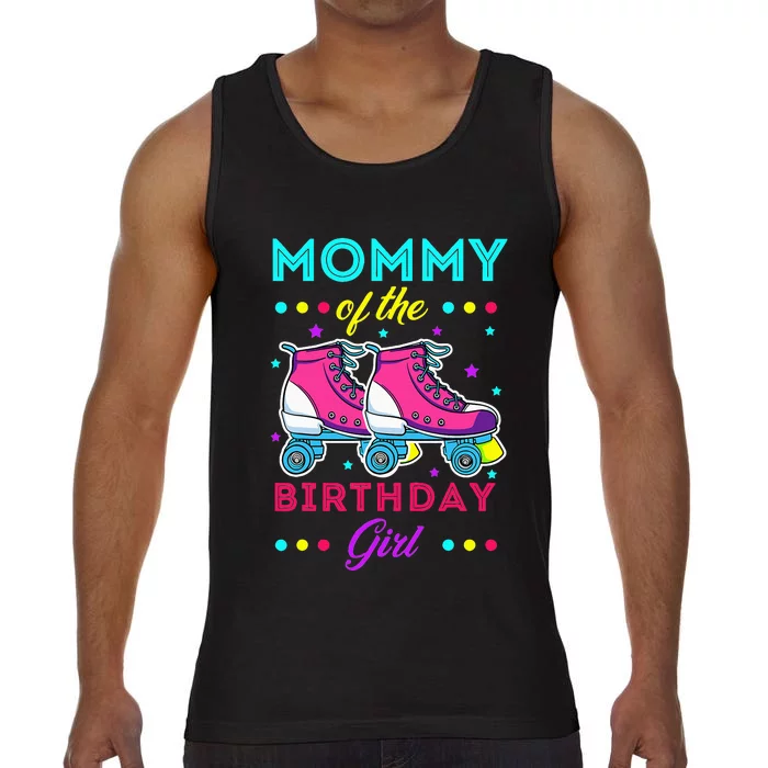 Mommy of the Birthday Roller Skates Bday Skating Theme Comfort Colors® Tank Top