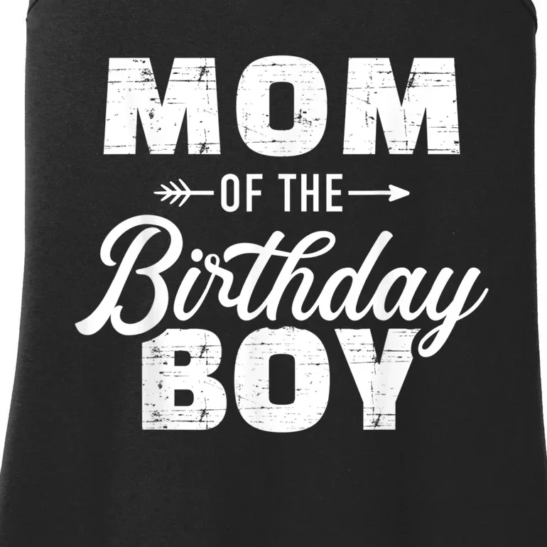 Mom Of The Birthday Boy Ladies Essential Tank