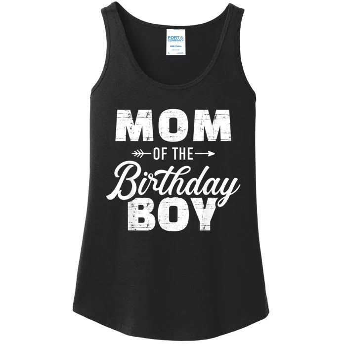 Mom Of The Birthday Boy Ladies Essential Tank