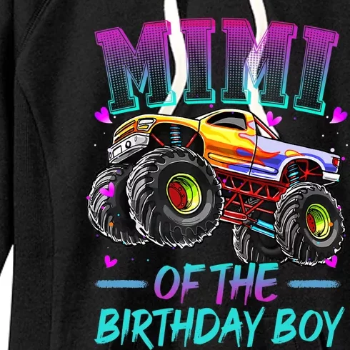 Mimi Of The Birthday Boy Monster Truck Birthday Premium Women's Fleece Hoodie