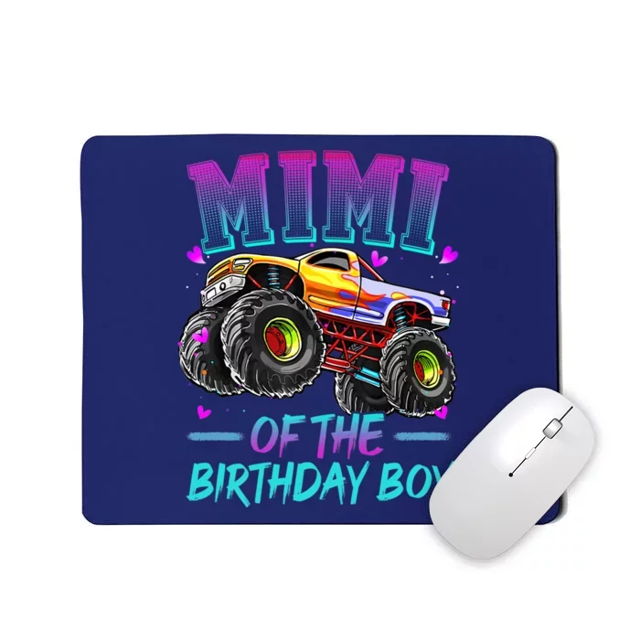 Mimi Of The Birthday Boy Monster Truck Birthday Premium Mousepad