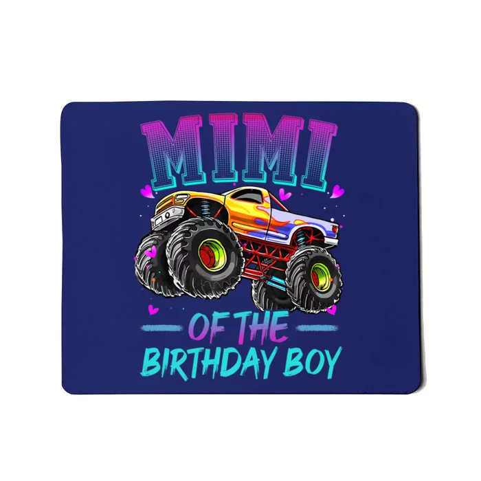 Mimi Of The Birthday Boy Monster Truck Birthday Premium Mousepad