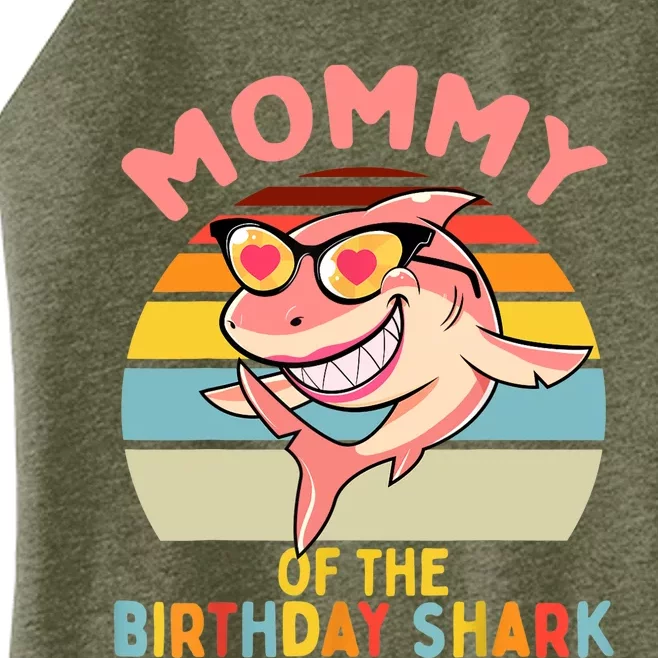 Mommy of the Shark Birthday Mom Matching Family Women’s Perfect Tri Rocker Tank