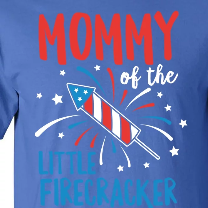 Mommy Of The Little Firecracker Pregnancy Announcet Gift Tall T-Shirt