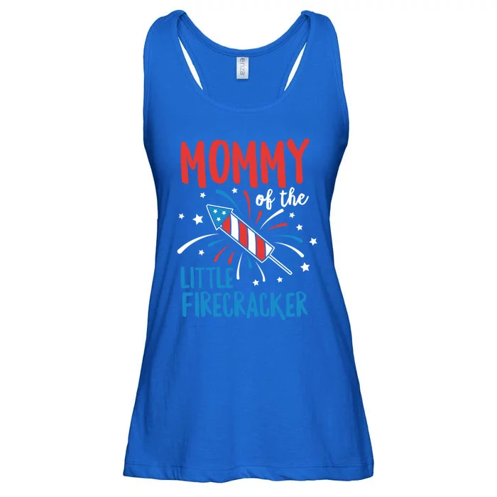 Mommy Of The Little Firecracker Pregnancy Announcet Gift Ladies Essential Flowy Tank