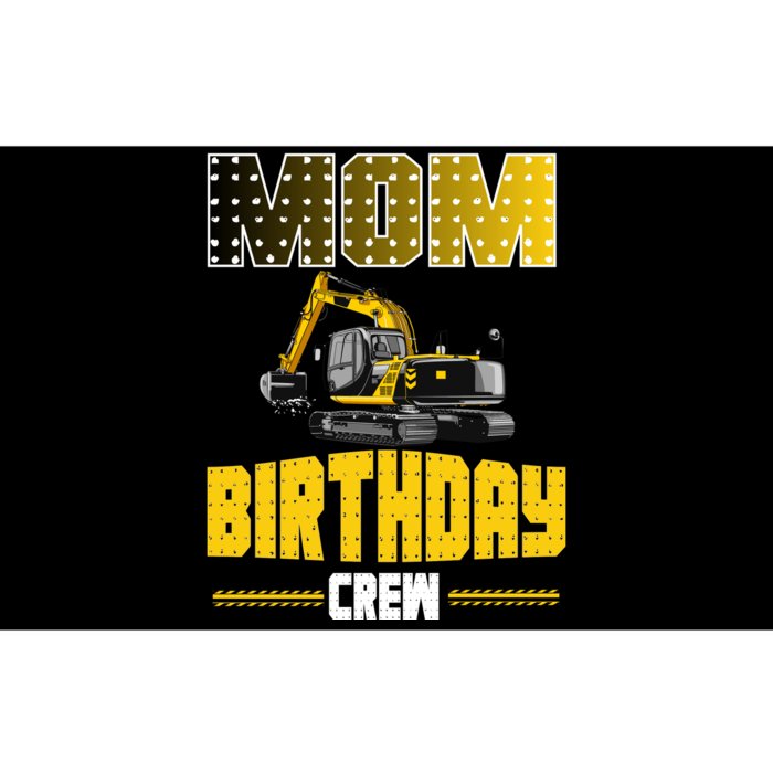 Mom Of The Birthday Crew Party Excavator Bumper Sticker