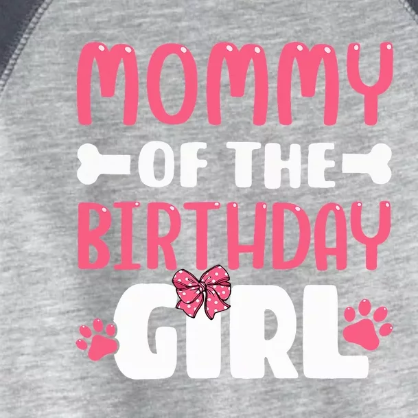 Mommy Of The Birthday Girl Dog Paw Birthday Party Toddler Fine Jersey T-Shirt