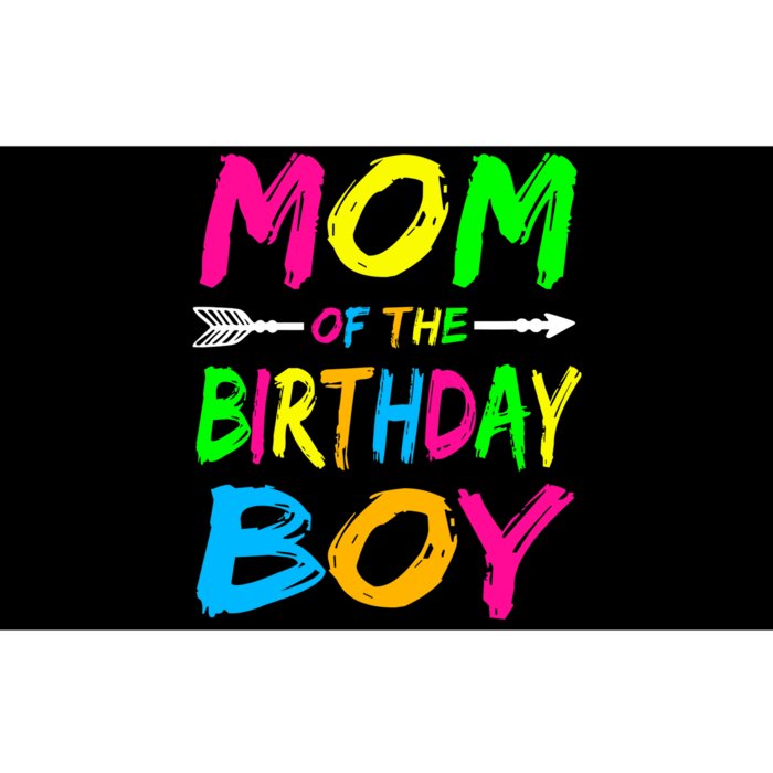 Mom of the Birthday Boy Glows Retro 80's Party Glow Bumper Sticker