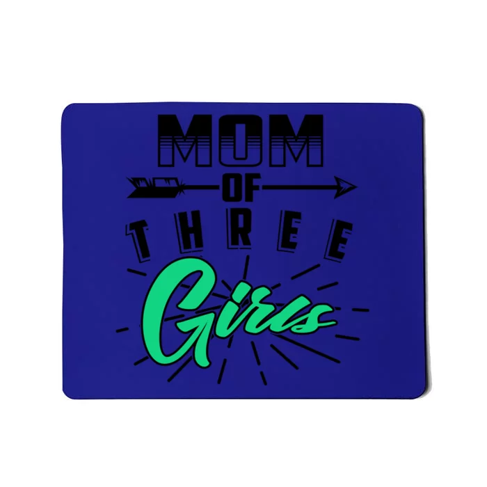 Mom Of Three Cute Mama Of Awesome Lassies Gift Mousepad