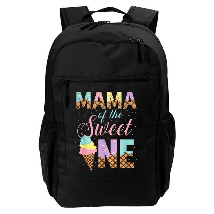 Mama Of The Sweet One Ice Cream 1st First Birthday Family Daily Commute Backpack