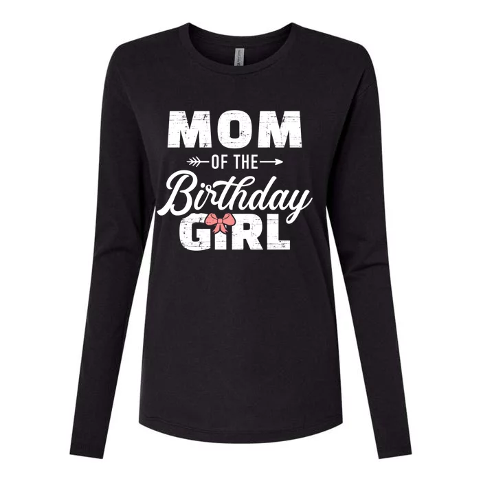 Mom Of The Birthday Daughter Gift Womens Cotton Relaxed Long Sleeve T-Shirt