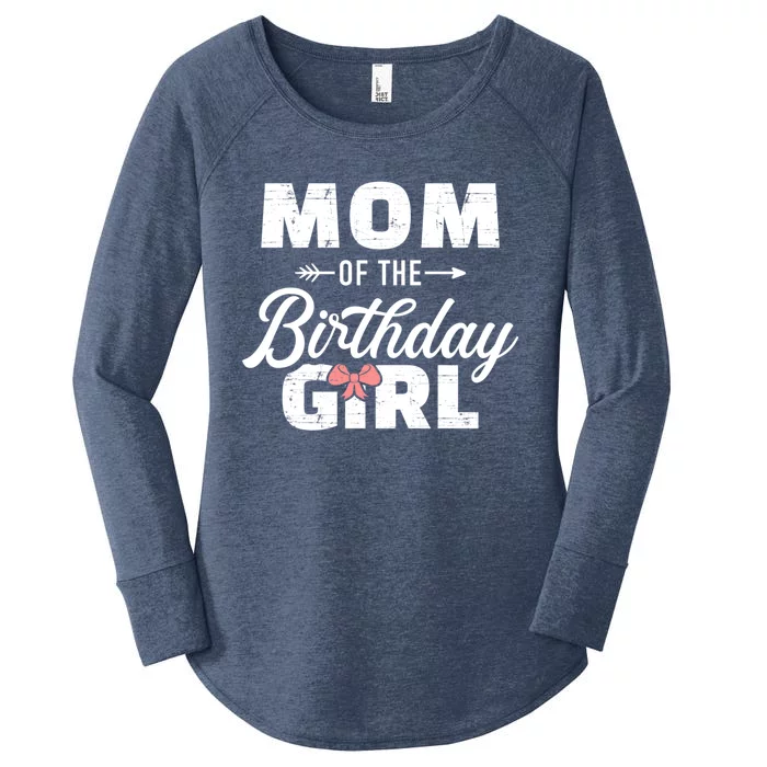 Mom Of The Birthday Daughter Gift Women's Perfect Tri Tunic Long Sleeve Shirt