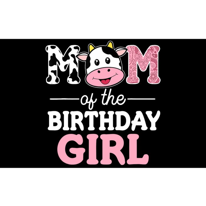 Mom of The Birthday Girl Farm Cow Mommy Mama 1st Bumper Sticker