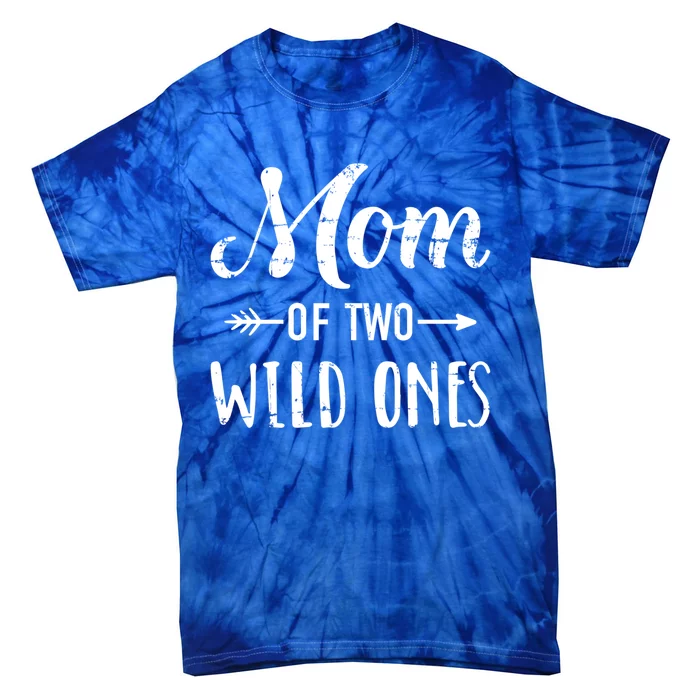 Mom Of The Wild Ones For Mother Of Daughters And Twins Gift Tie-Dye T-Shirt