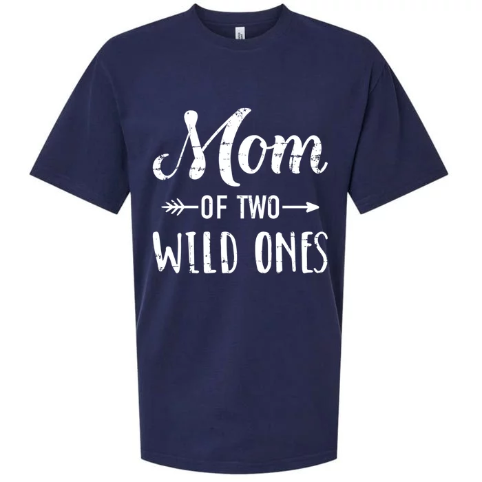 Mom Of The Wild Ones For Mother Of Daughters And Twins Gift Sueded Cloud Jersey T-Shirt