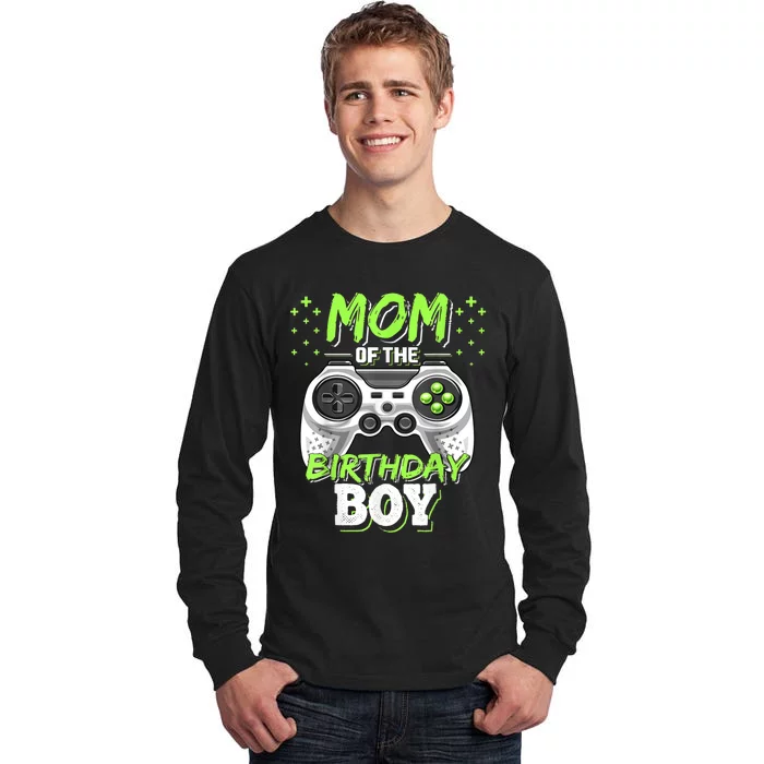 Mom Of The Birthday Boy Matching Video Gamer Birthday Party Tall Long Sleeve T-Shirt