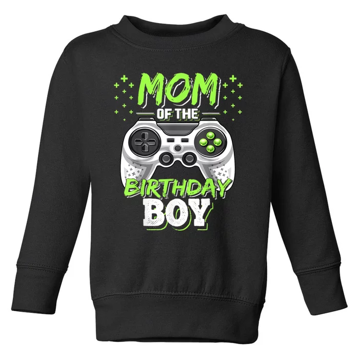 Mom Of The Birthday Boy Matching Video Gamer Birthday Party Toddler Sweatshirt