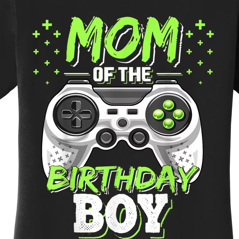 Mom Of The Birthday Boy Matching Video Gamer Birthday Party Women's T-Shirt