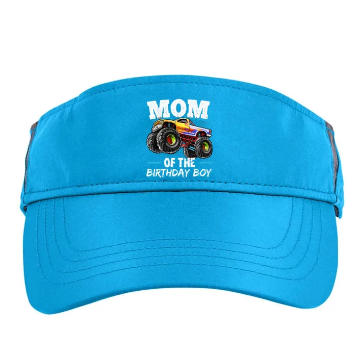 Mom Of The Birthday Boy Monster Truck Birthday Novelty Gift Adult Drive Performance Visor