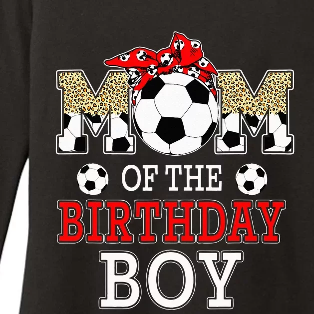 Mom Of The Birthday soccer Mom Birthday Party Family Womens CVC Long Sleeve Shirt