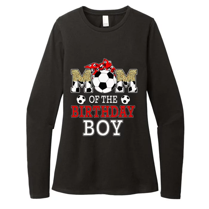 Mom Of The Birthday soccer Mom Birthday Party Family Womens CVC Long Sleeve Shirt