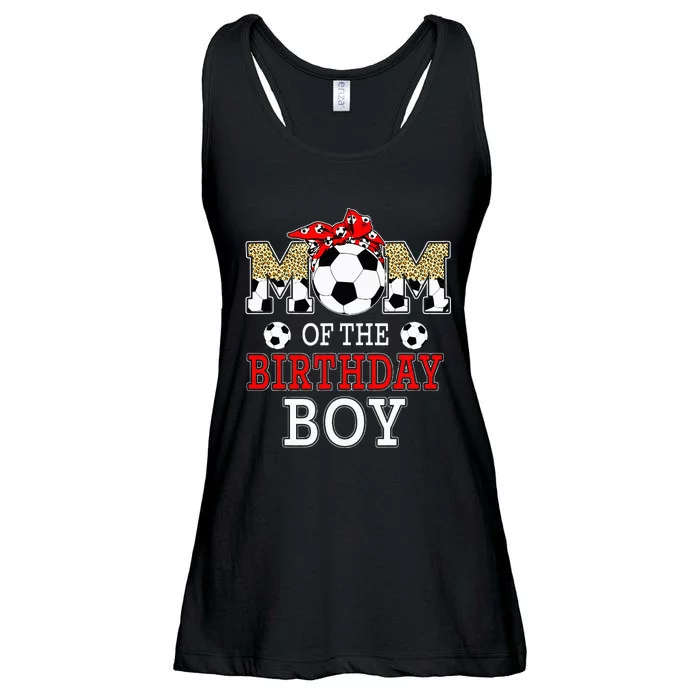 Mom Of The Birthday soccer Mom Birthday Party Family Ladies Essential Flowy Tank