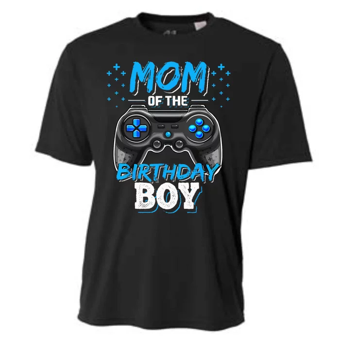 Mom Of The Birthday Boy Matching Video Gamer Birthday Party Cooling Performance Crew T-Shirt