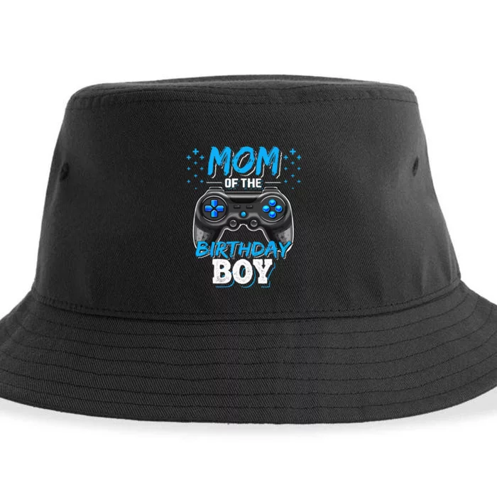 Mom Of The Birthday Boy Matching Video Gamer Birthday Party Sustainable Bucket Hat