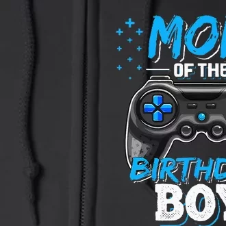 Mom Of The Birthday Boy Matching Video Gamer Birthday Party Full Zip Hoodie