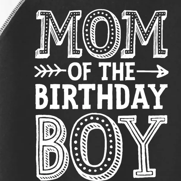 Mom of the Birthday Boy Funny Mother Mama Family Matching Toddler Fine Jersey T-Shirt